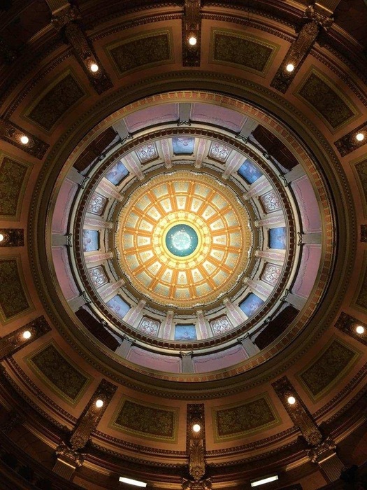 State capitol building ceiling