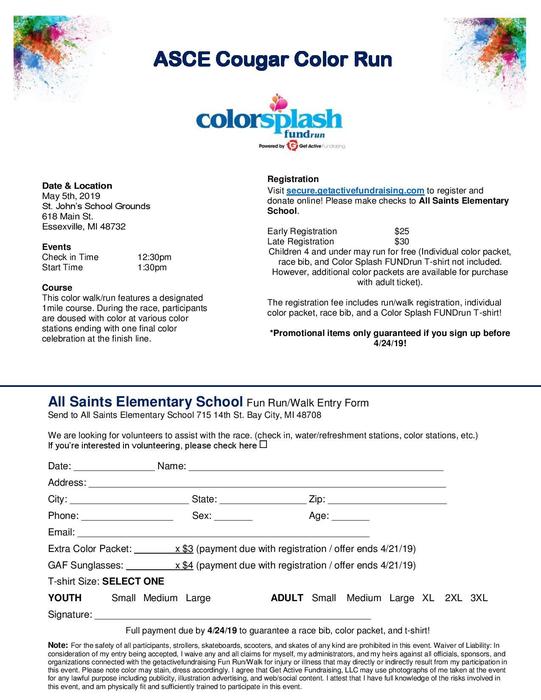 Color Run Registration